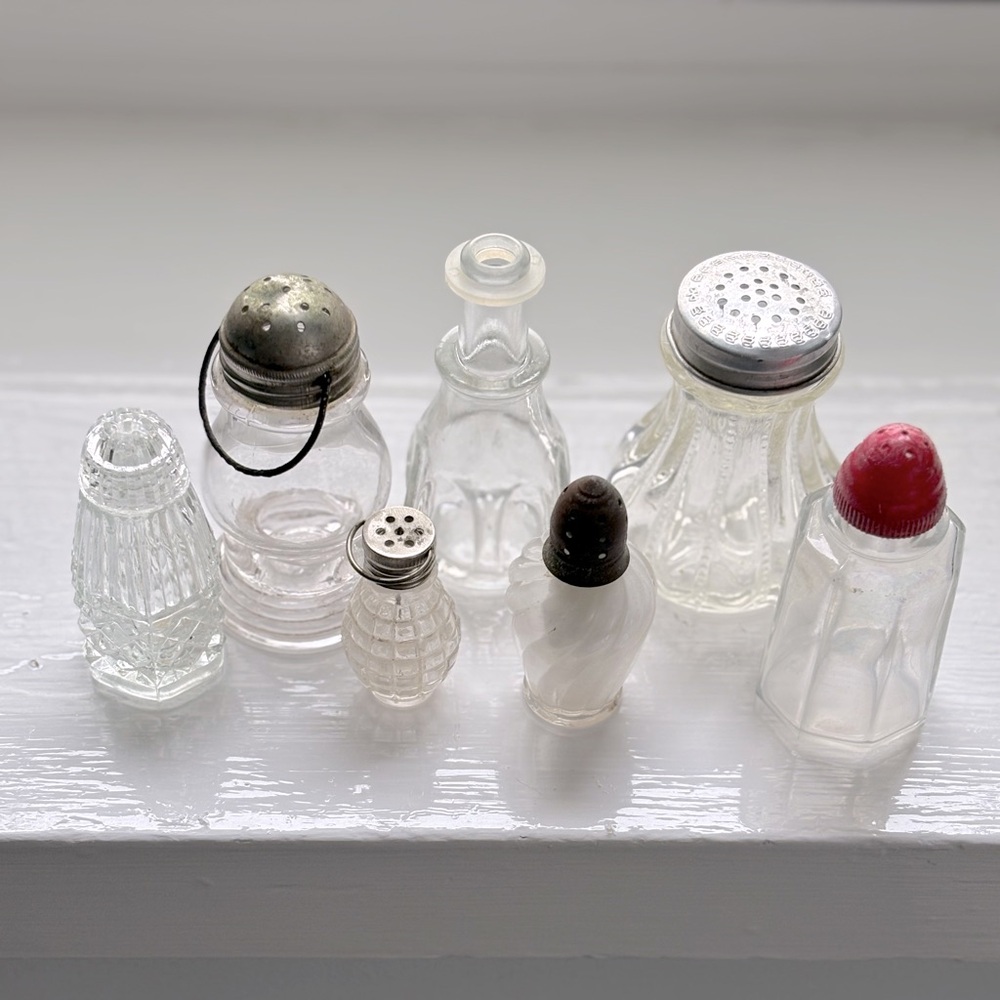 Sweet little vintage and antique salt shakers!